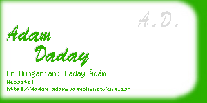 adam daday business card